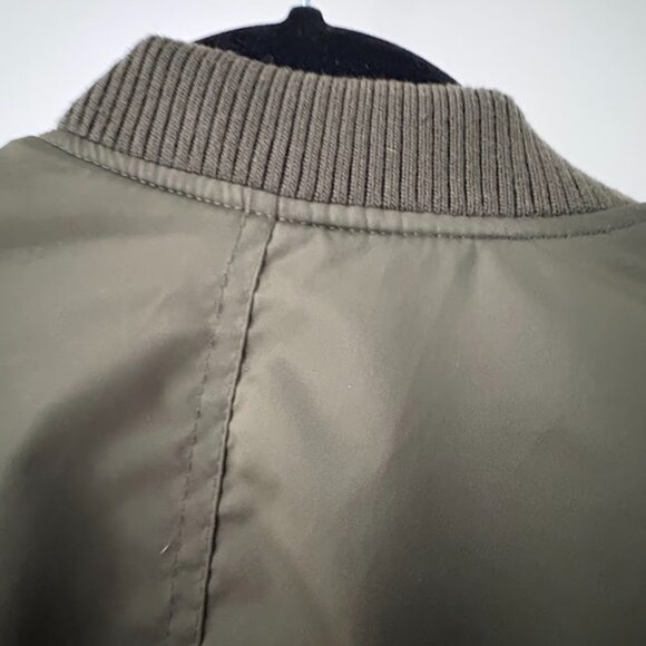 American Eagle Bomber Jacket- Army Green- Size Small - Picture 3 of 10